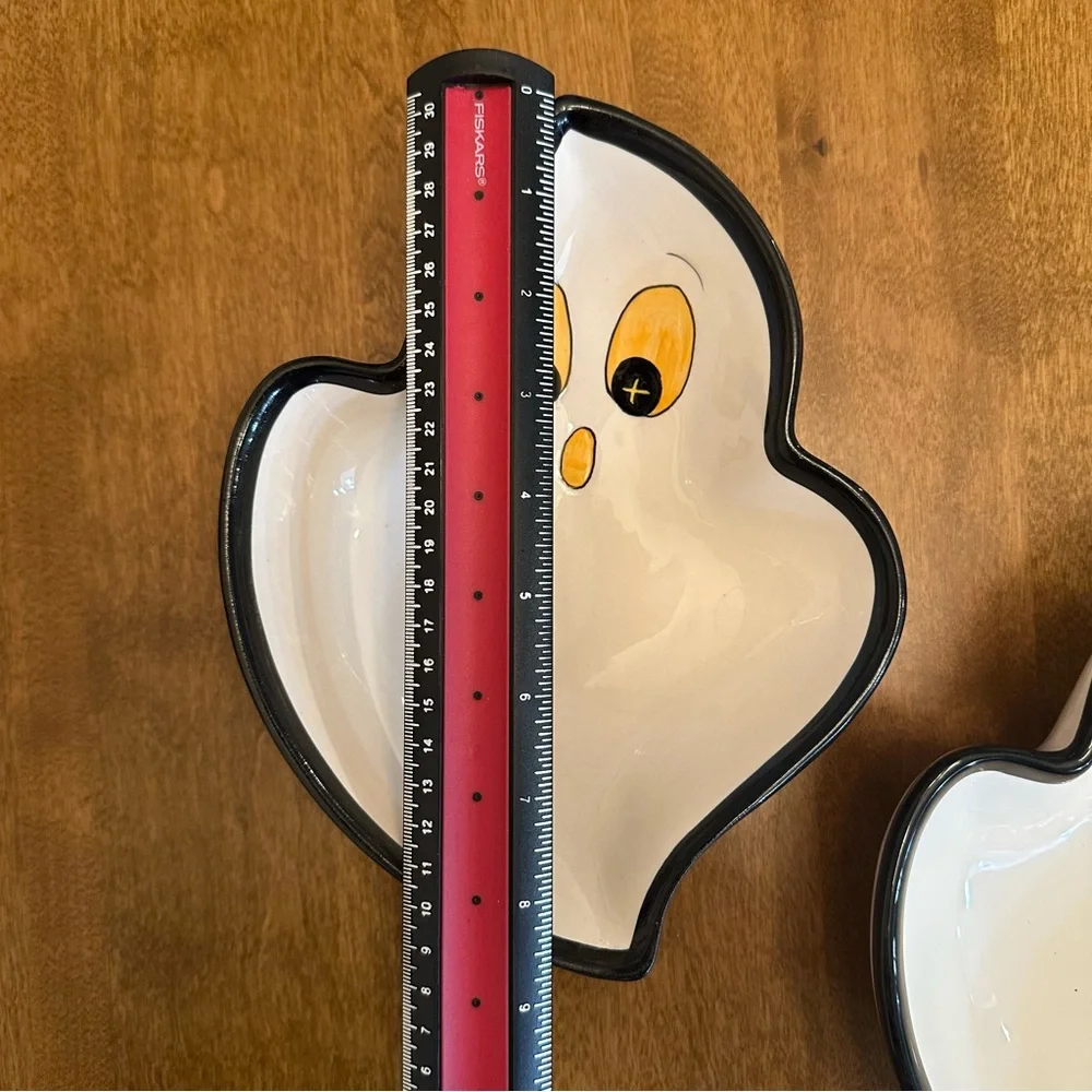 Vintage Target Halloween Ghost Ceramic Dishes – Set of 2